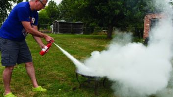 Dry powder extinguishers deal with many types of fire, but cause mess