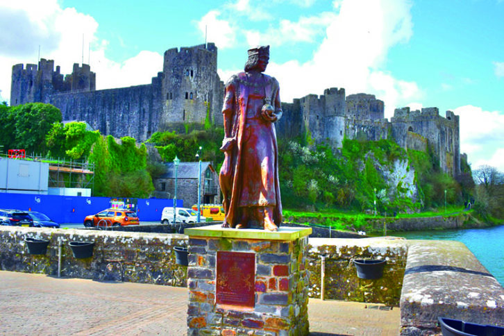 Pembroke Castle dates back to the 12th century