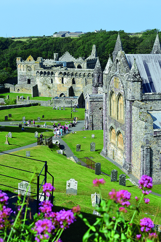 Visitors flock to see St David's Cathedral, which houses the remains of Wales's patron saint
