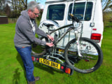 Bike racks, with the bikes on them and any straps or chains, must all be subtracted from your payload