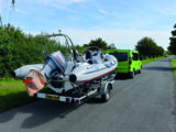 Light RIB-style boats are easy to tow: glass fibre vessels are trickier