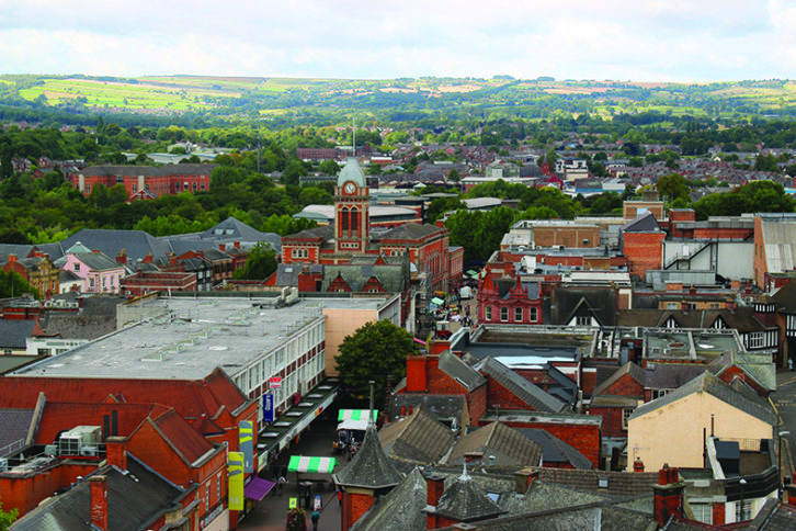 Chesterfield from above