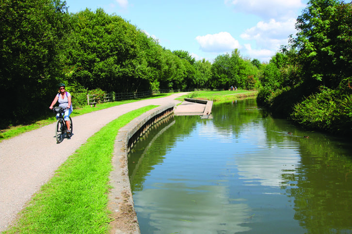 Cycling by the canal