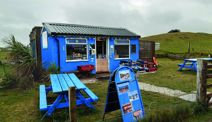 Flossie's Shop has operated at Clachtoll Beach since 1972