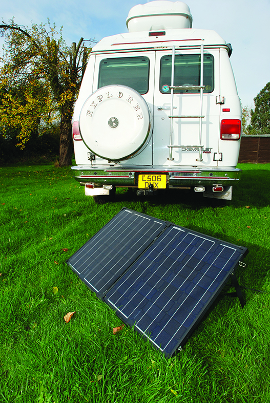 Portable folding panels are the easiest way to fit a solar panel and can be angled to the sun and moved between vehicles