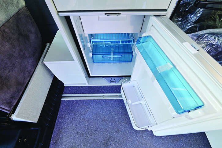 You get a 45-litre Dometic compressor fridge in the kitchen
