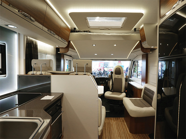 Interior of the Adria Sonic Supreme I 710 SL 