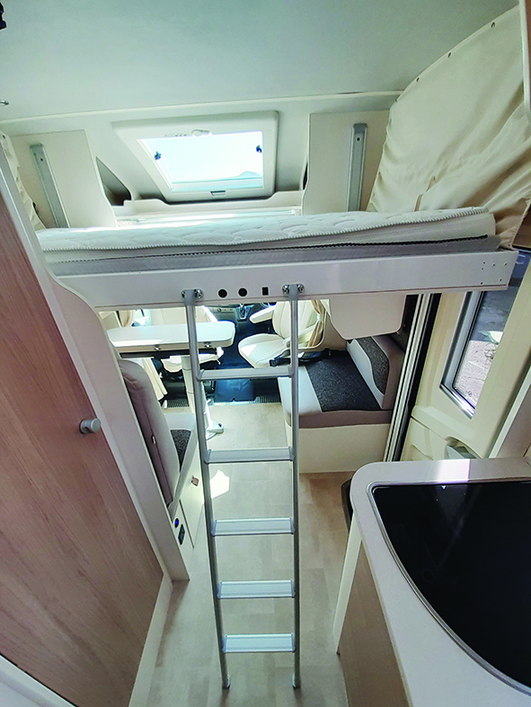 Ceiling beds are a good length, but might be a bit narrow for some