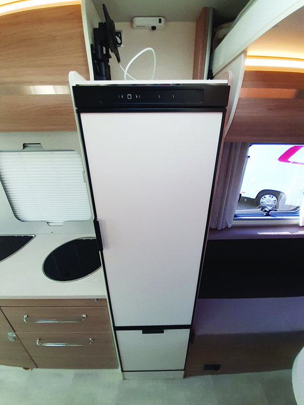 The 141-litre fridge should be plenty big enough for the food of a large family