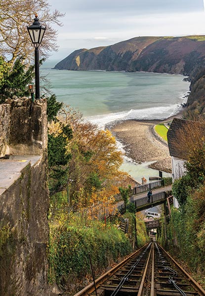 The famous funicular line links Lynton and Lynmouth