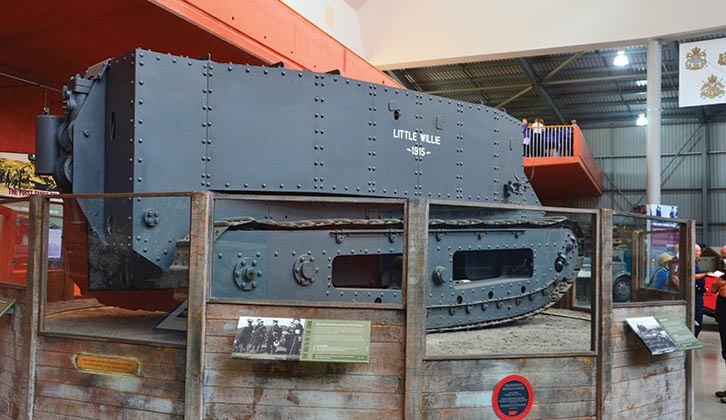 One of the tanks at Bovington Tank Museum