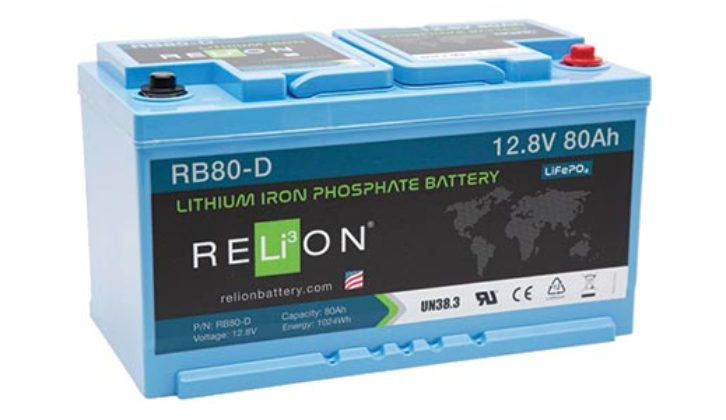 A lithium iron phosphate battery