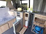 This Japanese camper’s gas supply is ample for the two-burner hob