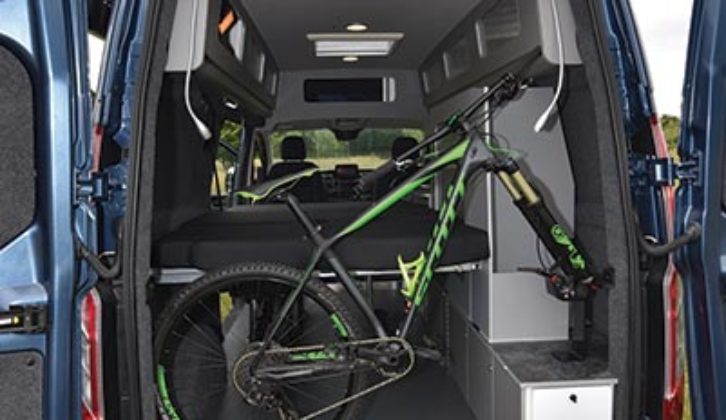 Bike racks in a 'van