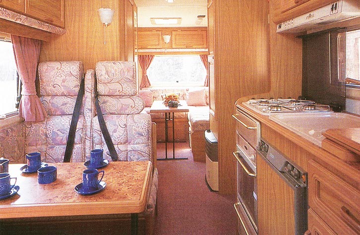 The 'three-room' layout in a 1996 model