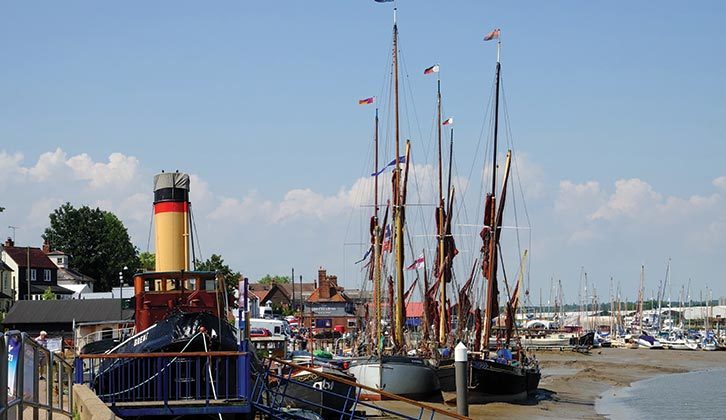 Hythe Quay, in Maldon, home to Thames barges