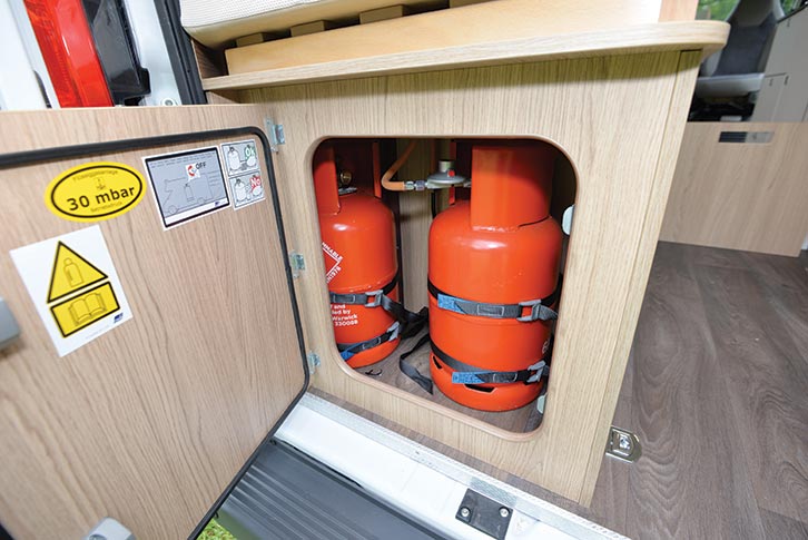 Bottles in a cupboard