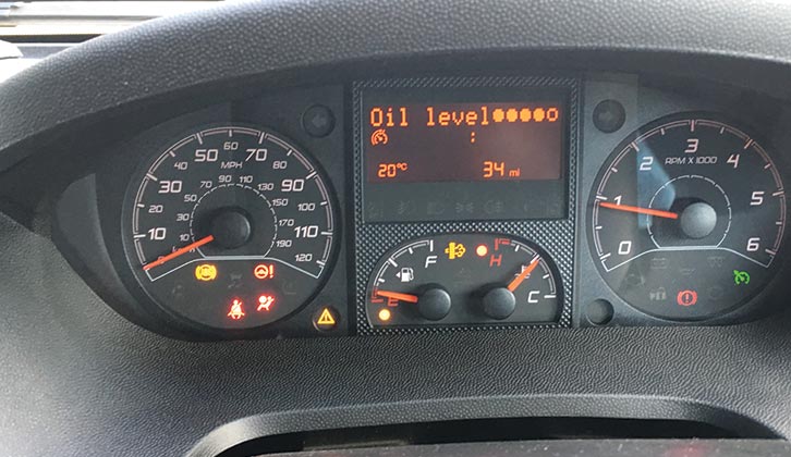 The dashboard of a Ducato vehicle