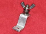 An earth post of scrap aluminium
