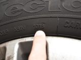 Checking a motorhome tyre