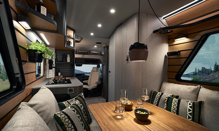 The interior of the Hymer Venture S