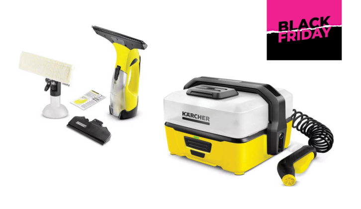 The Kärcher WV 5 Plus Window Vacuum Cleaner and the Karcher OC3 Portable Cleaner