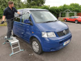 Cleaning a motorhome