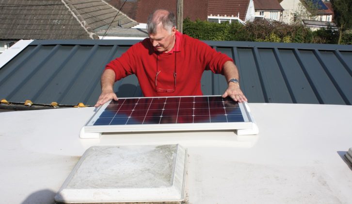 Fitting a solar panel