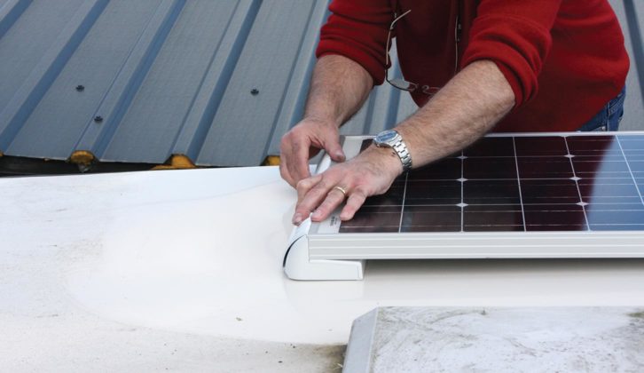 Attaching the front spoiler to the panel