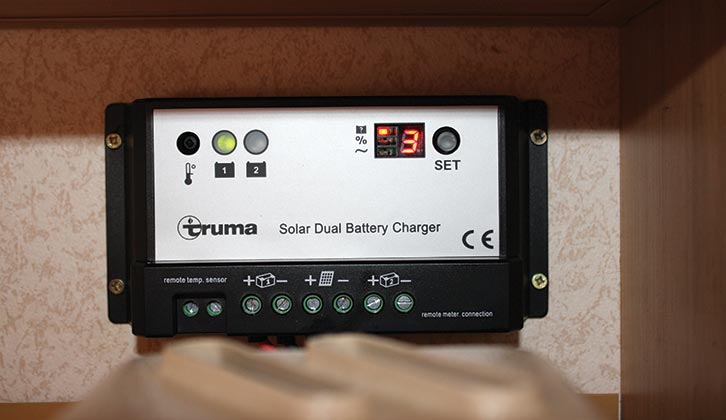 Unit operating with the battery connected