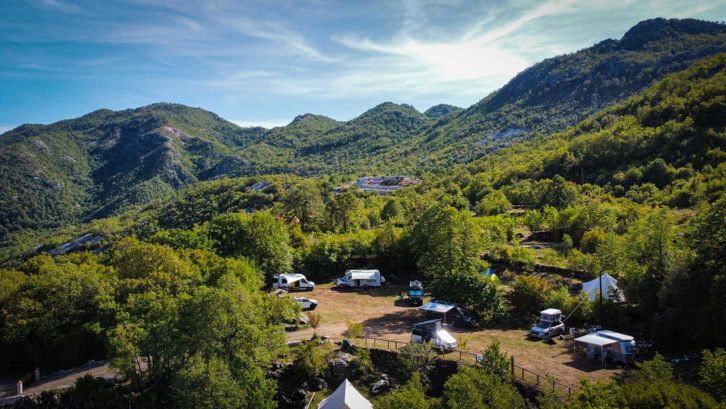 Aerial view of Camping Oaza
