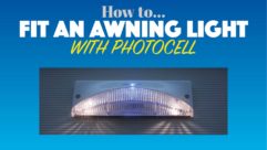 How to fit an awning light with photocell