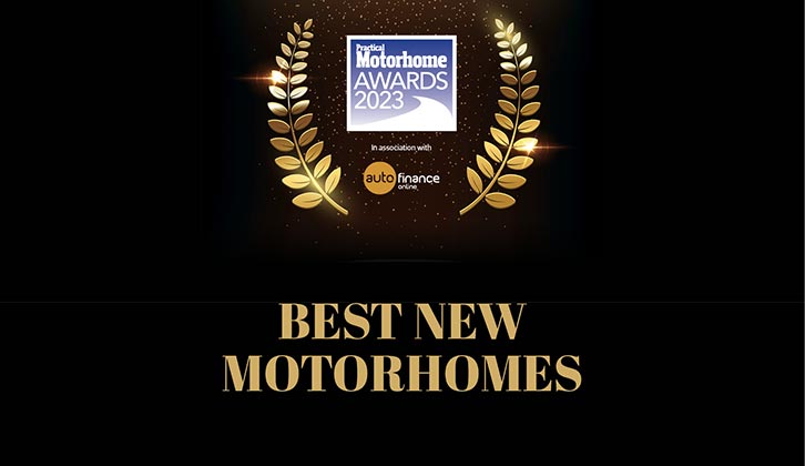 The winners of the motorhome categories at the Practical Motorhome Awards 2023