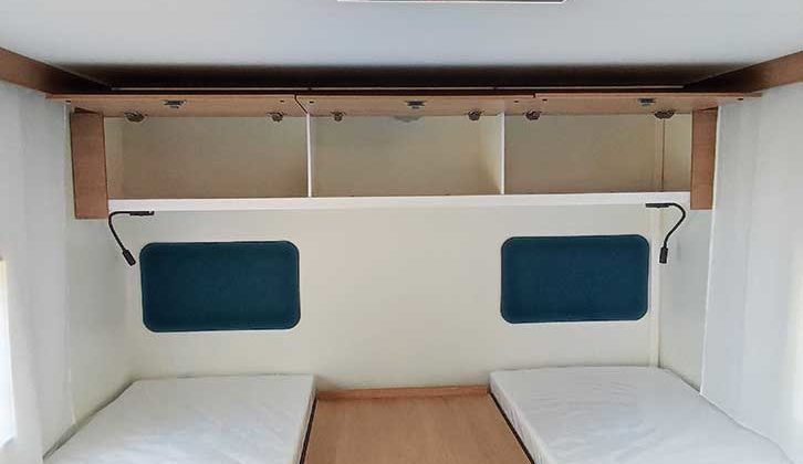 Single beds with headboard