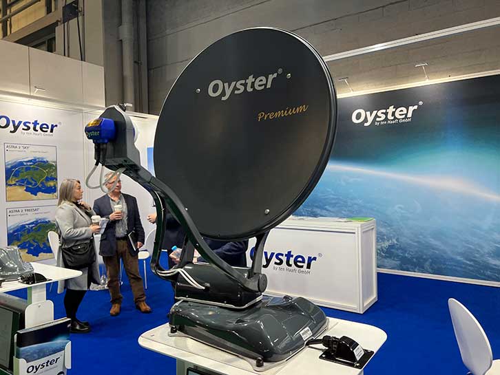 The Oyster 70 on display at the NEC