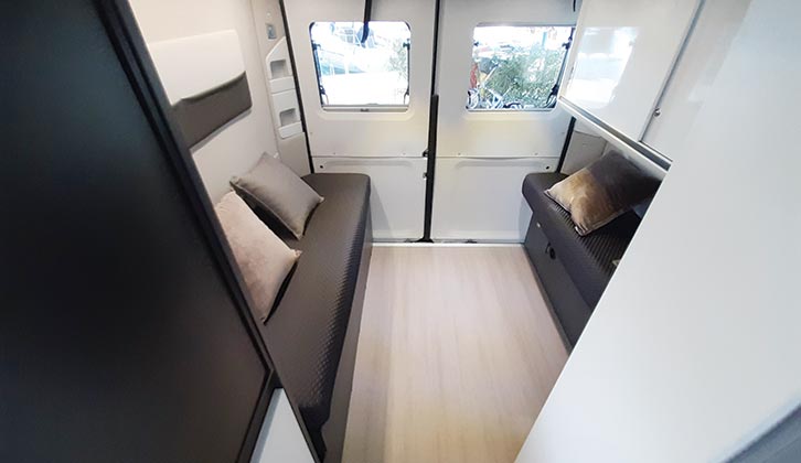 Rear lounge in the Twin Supreme 600SX