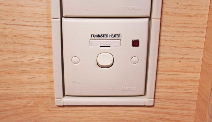 Mains switch 'off'