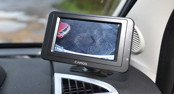 Reversing camera in cab