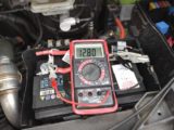 Multimeter being used