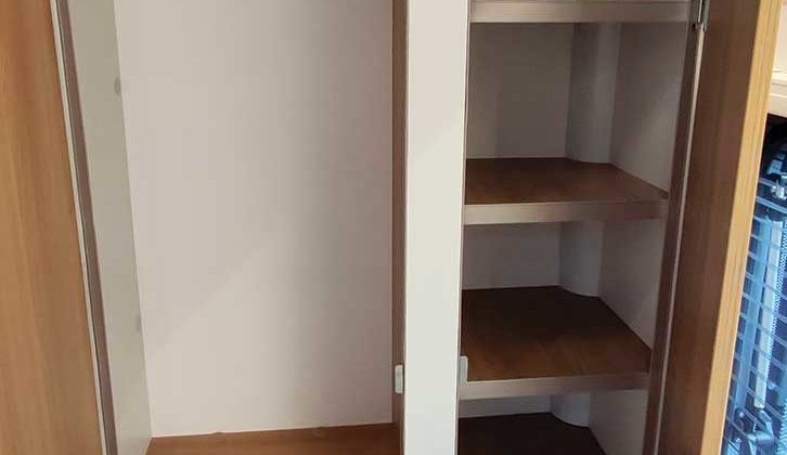 Hanging space in wardrobe