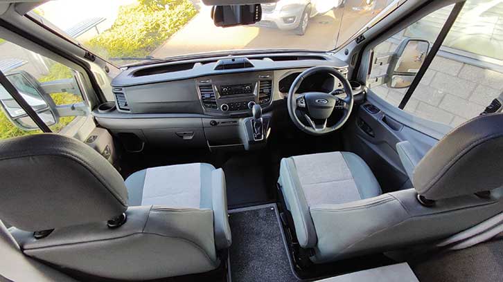 Standard Ford Transit cab