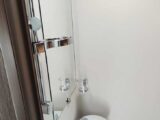 Sink in corner washroom
