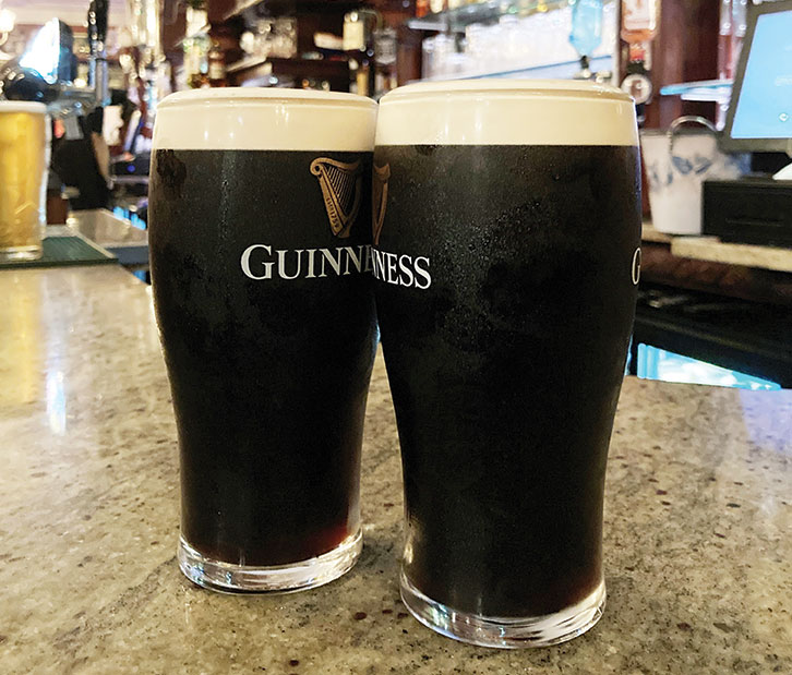 Two pints of Guiness
