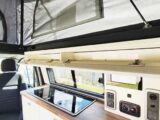 Overhead lockers in kitchen