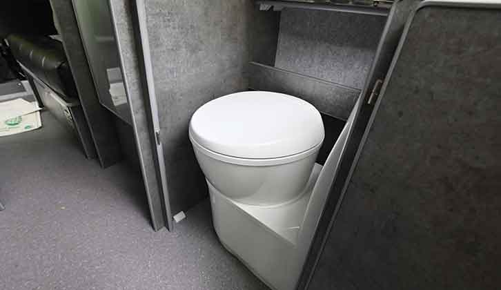 Thetford electric-flush toilet