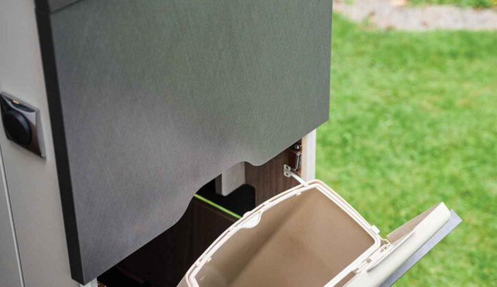 Fold-out bin