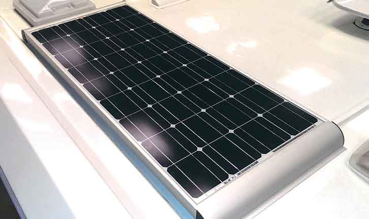 Roof mounted solar panel