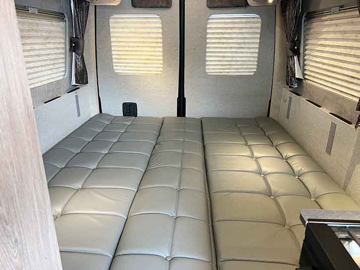 Comfortable rear bed