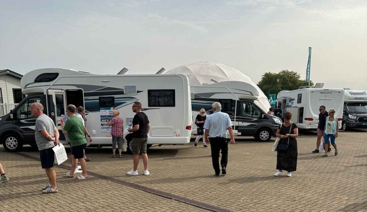 Swift motorhomes at last year's Great Holiday Home Show