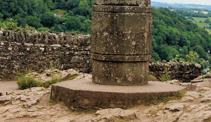 The trig point at Symonds Yat Rock